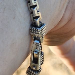 Italian 925 Silver THICC BOXY SERPENT CHAIN BRACELET 🐍🩶🔗✨